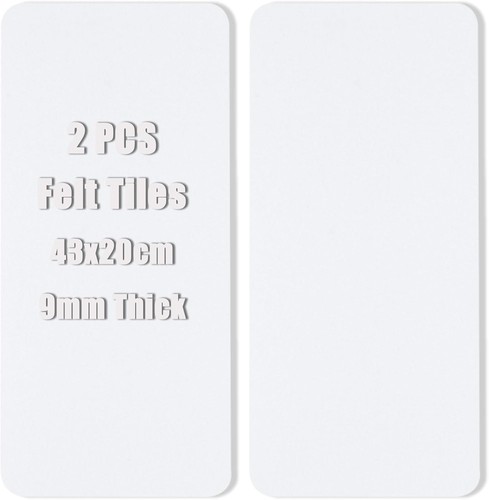 White felt pin - white, cork
