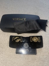 Versace Sunglasses Black Gold; Pre-owned