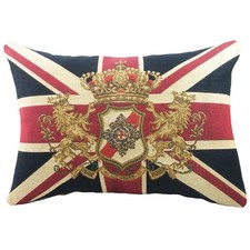 Evans Lichfield Tapestry Union Jack Cushion Cover32cm x 46cm Multicoloured  RV27