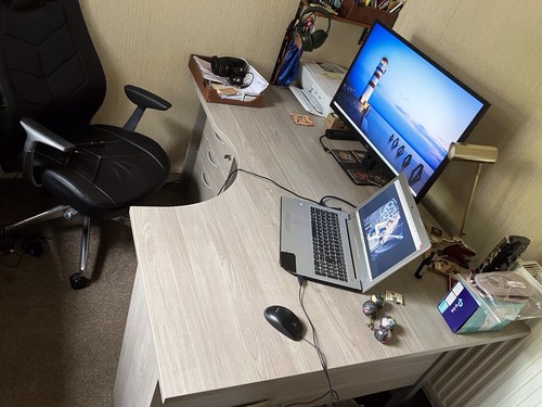 Home office grey - office, right