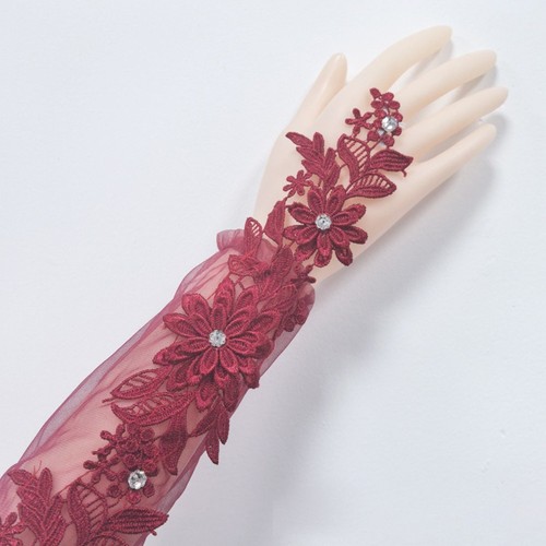 Long bridal gown - gown, mittens