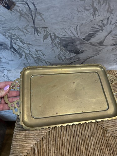 Vintage brass plated - plated, steel