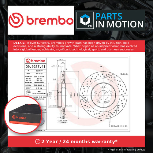Brake discs pair - 2x, vented