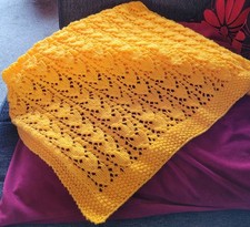 Hand Knitted Baby Shawl/Pram