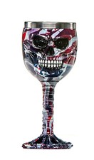 NEW GRAFFITI 3D GOBLET SKULL CHALICE HALLOWEEN HORROR DECOR FANTASY