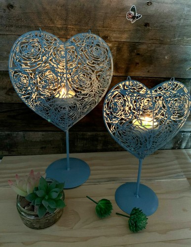 Set hearts tealight candle - set,