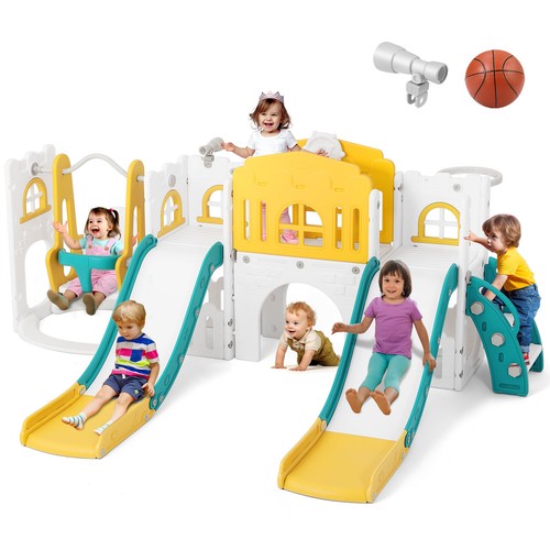 10in1 kids double - double, slide+swing