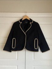 Women’s Hobbs Size 10 Navy Blue Cotton Formal Jacket