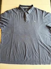 Hackett London Men's Cotton Polo Shirt blue 2XL slim Fit Logo badge casual 52”