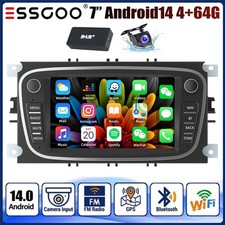 DAB+ For Ford Focus MK2 Transit Connect 4+64G Car Stereo CarPlay GPS FM Radio BT