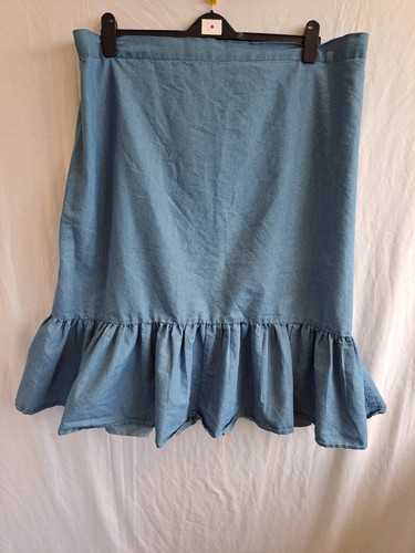 Plus size denim skirt from - denim,