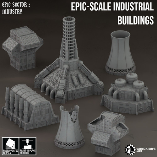 Grimdark industrial buildings - grimdark,