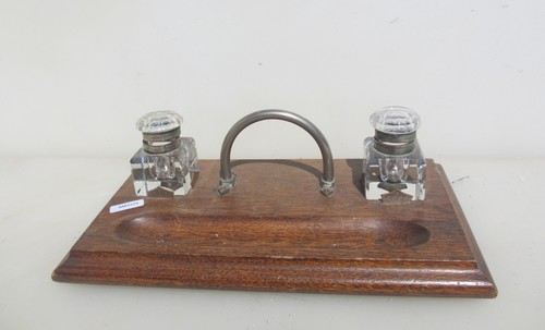 Victorian wooden inkwell - victorian,