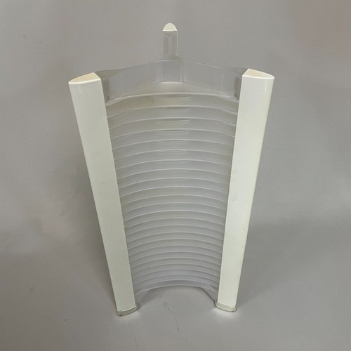 White plastic storage tower - cd,