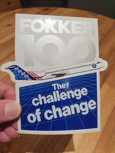 Fokker stickers f50 and - fokker,