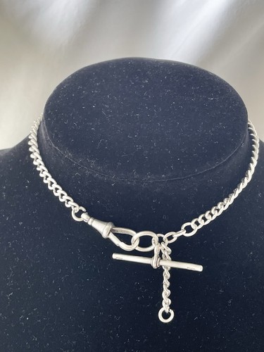 Edwardian sterling silver curb - sterling,