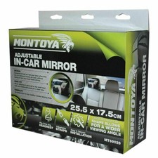 CHILD VIEW IN CAR MIRROR BABY SAFETY LARGE WIDE REARWARD FACING SEAT 25.5x17.5cm