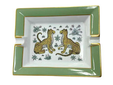Hermes Paris Ashtray Leopard