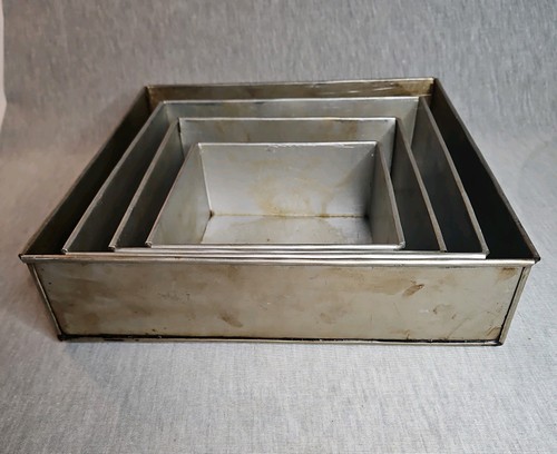 Tier square wedding - tier, tin