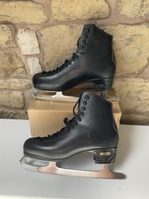 Risport Laser Ice Skates Made in Italy Leather MK Club 2000 Blades UK 9 INT 290