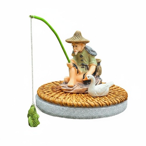 Floating fisherman figurine - floating,