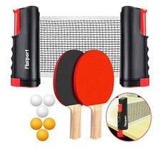 Table Tennis Sets,ping pong set - 2 Table Tennis Bats + 6 Ping Pong Balls