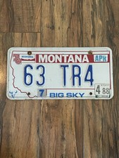 Vintage Montana License Plate