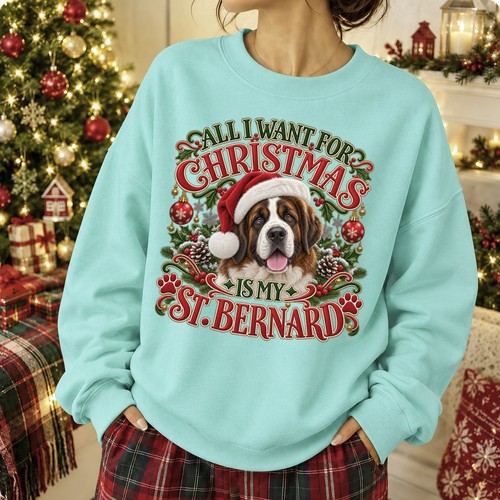 Bernard dog christmas - st,