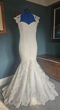Mori Lee Ivory Wedding Dress Fishtail Style Size 12 