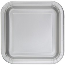 ROUND PARTY PLATES 9" , SQUARE