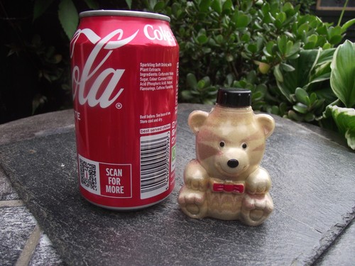 Vtg plastic teddy bear - vtg, vessel