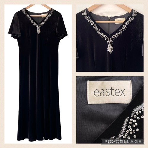 Vintage 90s velvet - vintage, midaxi