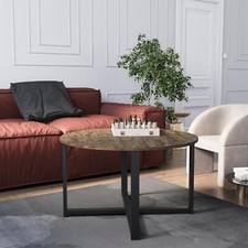 SALE Home Livingroom Round Coffee Table Dark Wood