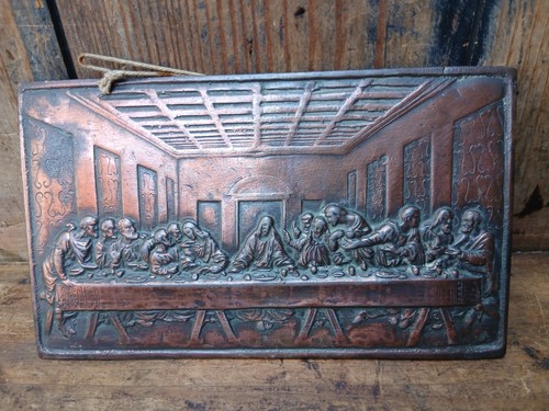 Small copper wall plaque - copper,