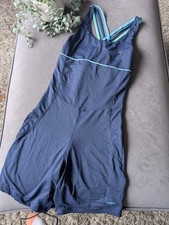 New Queen B Athletics Ladies Kitty Unisuit – Signature Blues UK M Sports Active