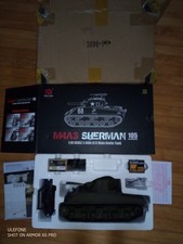 Heng Long Radio Remote Control RC M4A3 Sherman Tank 1:16th Scale
