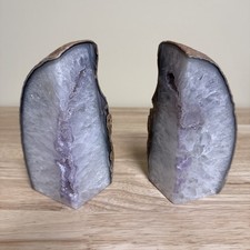 Natural Agate Geode Cut And