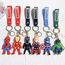 Marvel Avengers Keychain Characters Figure Toys Kids Gift Charm Bag Accessory