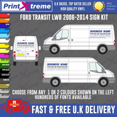 Van sign kit transit - kit, lwb