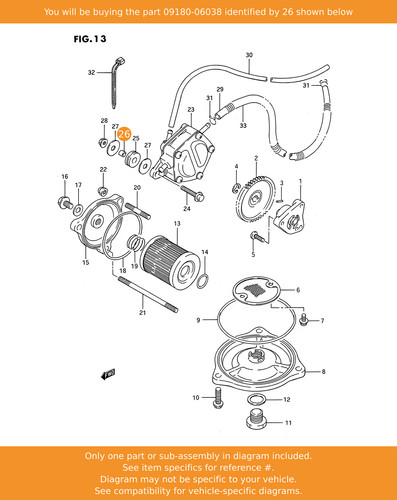 Suzuki spacer - spacer, (6.1x9x7.5)