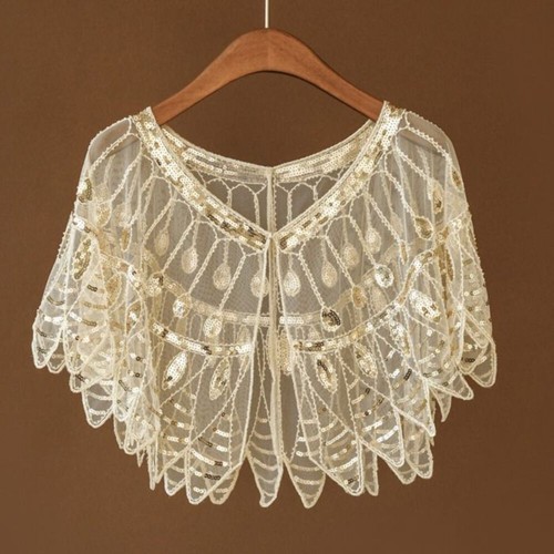 Golden champagne sheer sequin - sheer,