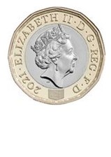 2021  ONE 1 POUND COIN