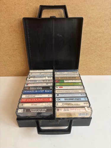 Black plastic cassette tape - plastic,
