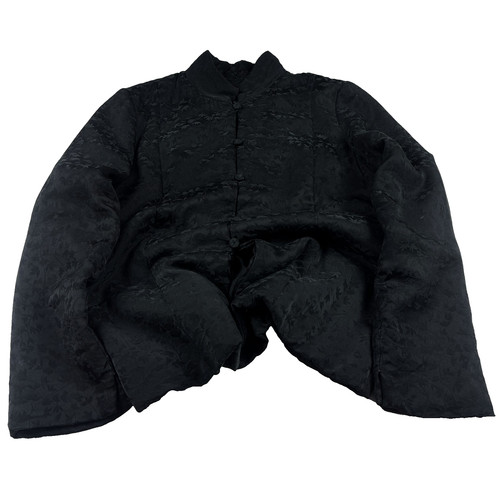 Vintage silk black floral - vintage,
