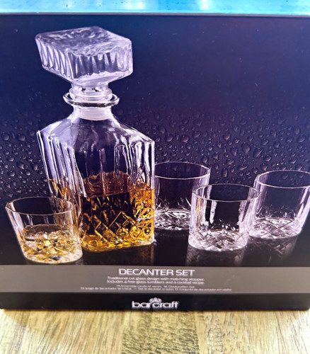 Barcraft cut glass 850ml - cut,