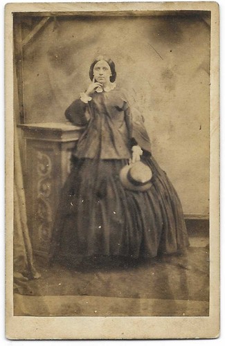 Cdv carte visite young lady - visite,