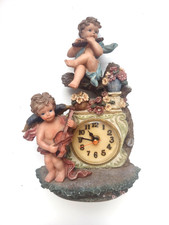 Art Nouveau Style Decorative Cherub Mantel Clock Angel Mantel Clock With Cherubs
