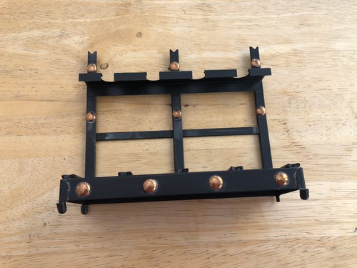 Black metal stand wth copper - black,