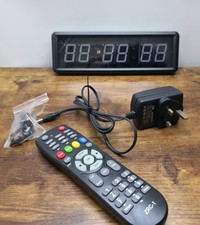 Electronic Gym Stopwatch Wall Clock LED Alarm Interval Timer Clock Multifunction