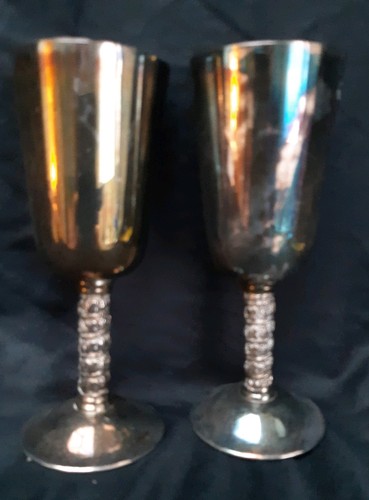 Pair vintage silver plated - vintage,, silver-plated